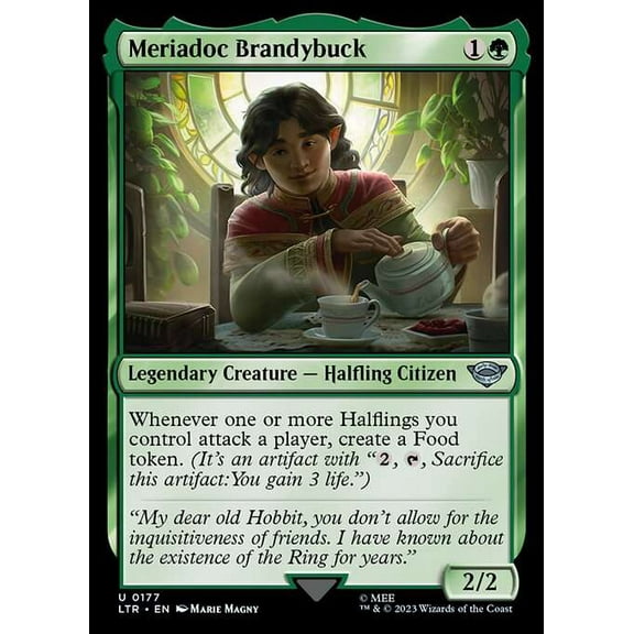 MtG Tales of Middle-Earth Uncommon Meriadoc Brandybuck #177