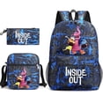 thumbnail image 4 of Mochilas Disney Inside Out 2 2024 Mochilas de dibujos animados de anime para niños y niñas Mochilas 3 de Inside Out Mochilas para estudiantes, 4 of 5