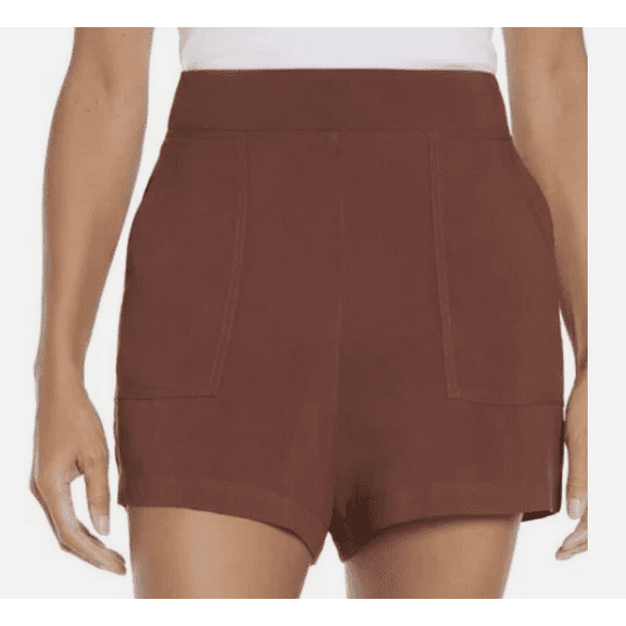 Wildfox Women's Elastic Waistband Relaxed Fit Short, Brown Small