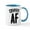 White/Blue Inside, variant on CafePress - Covfefe AF - 11 oz Ceramic Mug - Novelty Coffee Tea Cup
