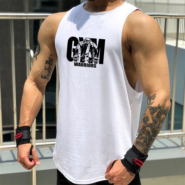 Camiseta sin mangas de algodón para entrenamiento y gimnasio, camiseta deportiva sin mangas con músculos para hombre, ropa de moda con tirantes, camisetas de culturismo, chaleco de Fitness Tan Jianjun unisex