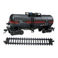 thumbnail image 1 of Modelo de accesorios de tren a escala 1:75 con vías, regalo de escritorio, colección de fiestas, ferrocarril Negro, 1 of 9