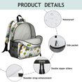 thumbnail image 4 of Tractor and Hay White Pattern Backpack for School, Cute School Bag with Adjustable Shoulder Straps and Padded Back, 13.8"x11.4"x6", 4 of 5