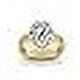 thumbnail image 2 of 12.25 Ratti 11.18 Carat Natural Certified White Cubic Zircon/Cubic Diamond Gemstone Gold Plated Adjustable Ring For Men'S And Women'S-B0D37N, 2 of 6