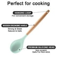 thumbnail image 3 of El utensilio libre no tóxico de los artilugios de la cocina de la manija de madera 2PCS fijó para el Cookware antiadherente, 3 of 5