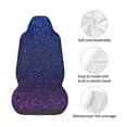 thumbnail image 4 of Wukai Neon Glitter Full Set Car Seat Covers with Soft Padding Universal Auto Front Seats Protector and Cushion Mat, 4 of 5