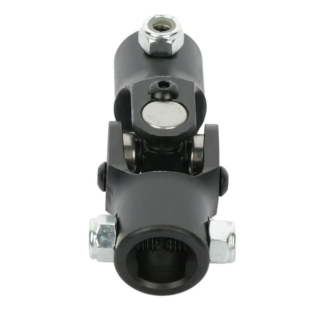 Single Universal Steering U-Joint - 3/4" 30 Spline X 3/4" DD, 4CR Alloy Steel, Black
