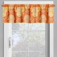 thumbnail image 2 of Ambesonne Oriental Window Valance, Folk Style Hand Pattern, 54" X 12", Orange Yellow and White, 2 of 5
