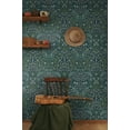 thumbnail image 3 of NextWall Prussian Blue & Moss Green Victorian Garden Peel and Stick Wallpaper, 3 of 9