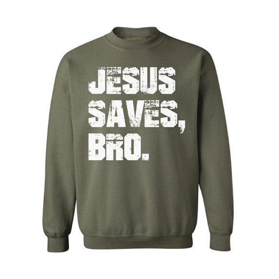 Awkward Styles Jesus Saves Bro Crewneck Christian Crewneck for Her Jesus Clothes Jesus Crewneck for Women Jesus Sweater for Men Christian Gifts Jesus Saves Bro Outfit for Men and Women