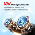 thumbnail image 3 of Portable Bluetooth Speaker with LED Lights, Wireless 5.3 Party Speaker 10H Playtime, IPX6 Waterproof Outdoor Loud Speaker with TWS Pairing for Beach Party Home, Black, 3 of 10