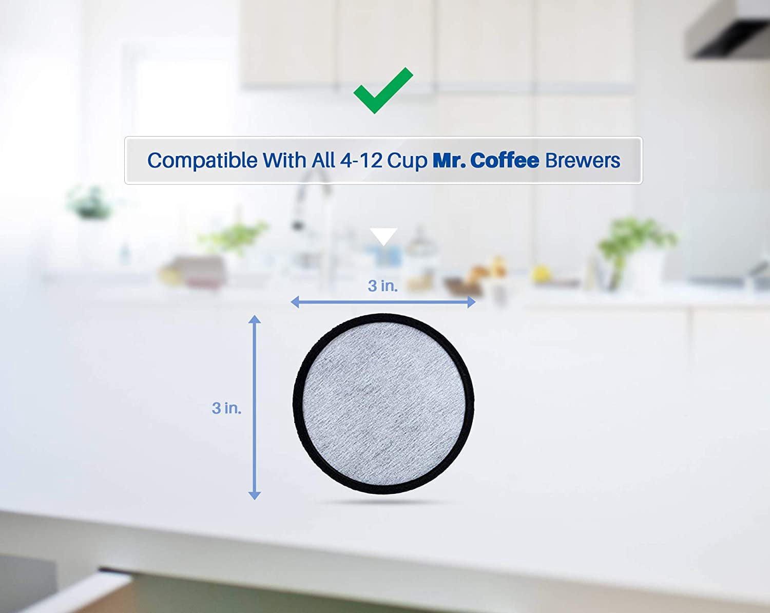 Replacement Charcoal Water Filter Discs 