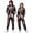 1 - Black, variant on Unisex Adult Halloween Skeleton Jumpsuit Onesie Halloween Party One Piece For Women Men