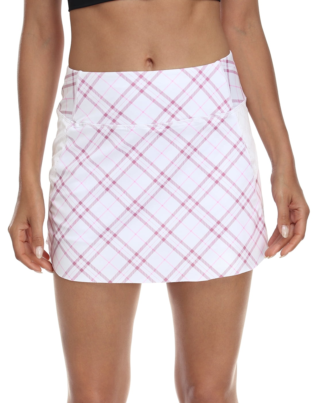 Pink checkered golf clearance skirt