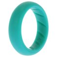 thumbnail image 1 of Anillo de boda BR sólido de silicona - Básico-Turquesa de ROQ para mujer - Anillo de 4 mm, 1 of 1