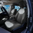 thumbnail image 2 of For Chrylsler Pacifica 2017-2025 FH Group Custom Fit Car Seat Covers [Front - w/ DVD NO Armrest 2021-2025] Gray/Black, 2 of 4