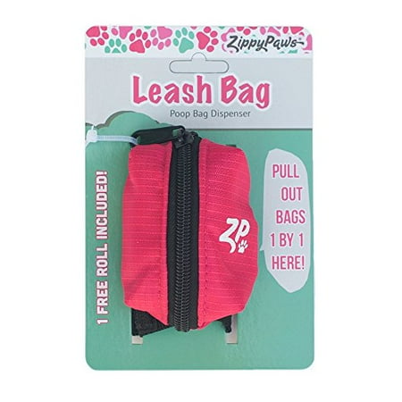 - ZippyPaws Leash Bag Dispenser - Hibiscus Pink