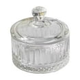 thumbnail image 1 of Guardoinrt Glass Candy Jar Food Canister Cookie Jar for Living jar or Room Birthday Coffee Bar Vertical Stripes, 1 of 6