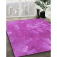 thumbnail image 2 of Ahgly Company Indoor Square Patterned Fuchsia or Magenta Purple Area Rugs, 3' Square, 2 of 6