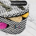 thumbnail image 5 of MOMOTOYS Compact Crochet Yarn Organizer & Storage Bag for Yarn & Crochet Hooks, Zigzag Gray, 5 of 8