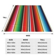 thumbnail image 2 of Yiaed Mexican Serape Blanket Stripes Pattern Fleece Throw Blanket,Fleece Throw Blankets for Couch & Bed All Season Use -60"x50", 2 of 5