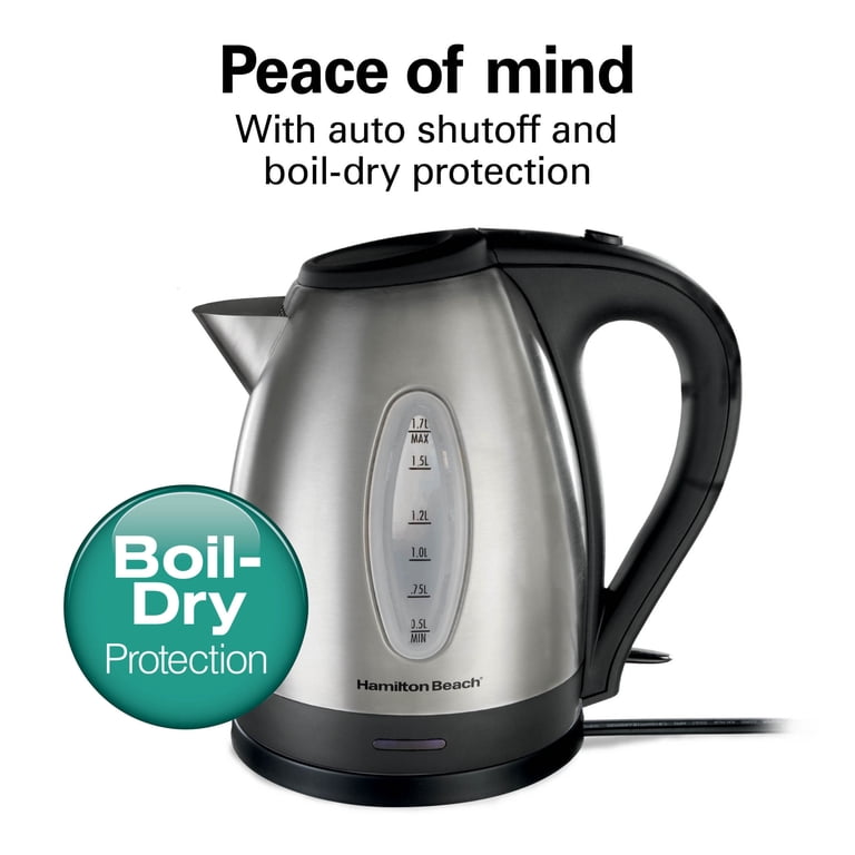 Stainless Steel Electric Kettle, 1.7L photo 3