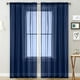 thumbnail image 1 of Cortinas transparentes Sala de estar Bolsillo con barra Paneles de cortina de ventana Eccomum Aqua/140W*260L, 1 of 7