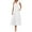 White, variant on Dresses Solid Color Stylish Women Casual Dress For Home Travel Shopping V-Neck A-Line With Flowy Design For Beach Vacations Brunches Trendy Sundress Wedding Guest Dress