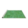 thumbnail image 2 of Ahgly Company Machine Washable Indoor Rectangle Patchwork Turquoise Blue Transitional Area Rugs, 6' x 9', 2 of 4