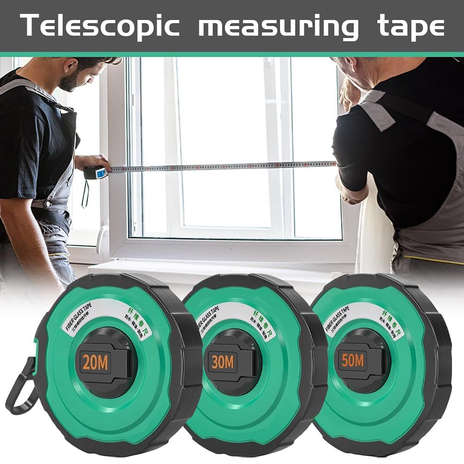 Measuring Tape Metric Tape Measure Double Scale Soft, Cxui Durable Fiberglass Tape Measure with Abs Case for Construction & Diy – Dual-Scale, Anti-Slip Grip, Retractable (Professional Toolkits)