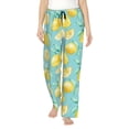 thumbnail image 1 of Balery Yellow Lemon Pantalones de pijama para mujer, pijamas ultraligeros, pantalones de estar por casa-XX-Large, 1 of 6
