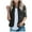 Black, variant on Womens Fuzzy Vest Casual Warm Sleeveless Fluffy Zip Up Vest Lightweight Cozy Jacket Outwear for Fall/Winter