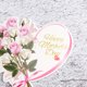 thumbnail image 4 of 10 piezas de papel con letras en oro rosa para tartas, con temática de mamá, para decorar tartas con forma de corazón, para fiestas del Día de la Madre, postres (pequeño corazón rojo), 4 of 7