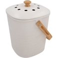thumbnail image 1 of Reotemp Bamboo Fiber Kitchen Compost Bin (White), 1 of 4