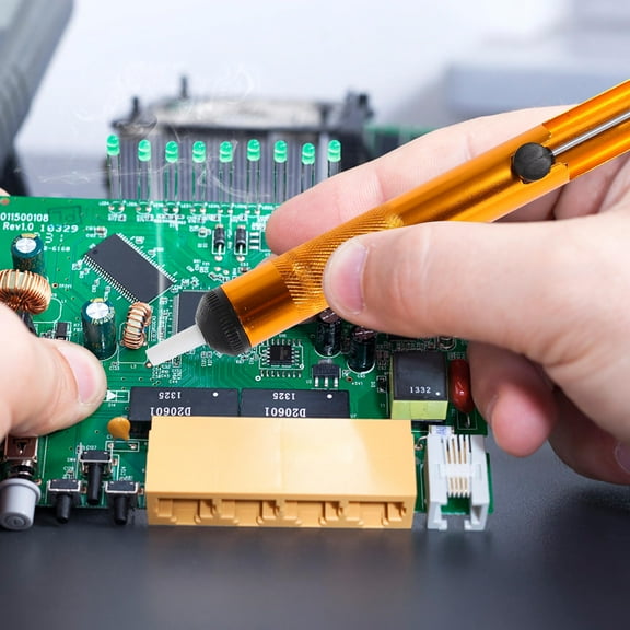 VERDANVERSE Solder Sucker Golden Desoldering 1Pack 7.31x0.86x0.79 In