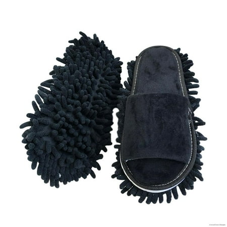 

Microfiber Chenille Mop Slippers Washable Open Toe Comfortable Household Men