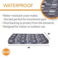 thumbnail image 3 of K&H Pet Products Superior Orthopedic Indoor/Outdoor Bed Gray/Paw Large 35 X 46 X 4 Inches, 3 of 10