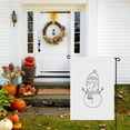 thumbnail image 3 of Welcome Winter Garden Flag for Outdoor - Decoration for House Front Door Farmhouse 28x40inch - Cute Cartoon Snowman House Decor - Durable Double Side Versatile Hanging Decoration, 3 of 6