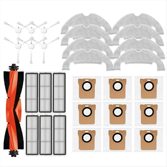 Para Robot Vacuum X10 Repuestos Cepillo Lateral Principal Filtro Hepa Paño de Fregona Bolsa de Polvo Accesorios de Repuesto