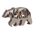 thumbnail image 1 of Adorno de bosque de madera, estatua de madera, adorno de animal de madera de varias capas, estatua de animal de madera, respuesta rápida, 1 of 12
