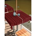 thumbnail image 2 of Outdoor Tablecloths with Umbrella Hole & Zipper, Red Plants Texture 54x54 Inch Square Tablecloths, Vintage Country Trees Pattern Waterproof Table Cloth, Patio/Pool/Picnic Table Covers, 2 of 8