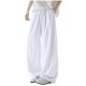 thumbnail image 1 of Ceisia Men's All-Season Solid Color Wide Gift Leg Pants Ice Silk Drape Fabric Elastic Waist Drawstring Pockets for Outdoor Casua l Daily, 1 of 8