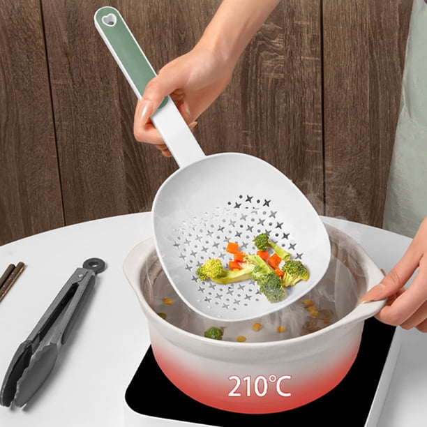 Colador grande para fideos y dumplings, colador de agua con filtro, duradero, resistente a altas temperaturas, colador de malla, para cocina, colador de acero inoxidable, colador de 2