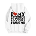 thumbnail image 3 of Comfort Hoodie Travel for Men Heart Printed Length Sleeve Hoodies Zip Up Relaxed Fit Stretchy Drawstring Casual Sweatshirt Clothes 2024 White,M, 3 of 4