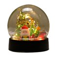 thumbnail image 1 of kjfeif Christmas Globe with LED Lights Globe Decor with Santa Christmas Tree & Festive Scenes for Christmas Decor Christmas Party Home Table Craft Decorations, 1 of 6