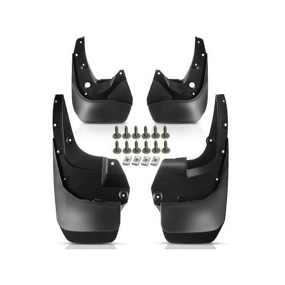 Mud Guard Set 4 - Compatible with 2010 - 2019 Toyota 4Runner Sport Utility 4.0L V6 GAS 2011 2012 2013 2014 2015 2016 2017 2018