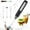 Black, variant on Milk Frother Handheld Rechargeable, Frother Wand Drink Mixer Electric Whisk for Coffee, Detachable With 3 Stainless Whisks, Hand Mixer for Lattes, Cappuccino, Matcha, Egg, No Stand,Black