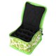 thumbnail image 1 of 1 bolsa de esmalte de uñas, estuche de transporte de esmalte de uñas con capacidad para 16 botellas, para esmalte de uñas y accesorios de manicura, patrón de flores verde, 1 of 7
