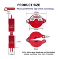 thumbnail image 3 of Outdoor Faucet Lock with Safety Padlock - Water Spigot Lock, Hose Bib Lock for 1 to 2-1/2 in Dia Valve Handles, Faucet, 3 of 5
