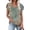 Army Green, variant on Western Tops for Women Fashion Women's Summer V-Neck Short Sleeve Print Casual T-shirt Blouse Polyester Blouses for Women on Clearance